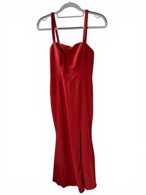 Azazie Red Strappy Maxi Dress